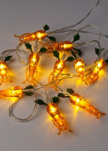 Гирлянда-нить (бат) Космос Морковки акрил 10LED белый тёплый 1,65м(1,35+0,3) (2xАА) GIR-B102