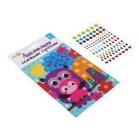 ХОББИХИТ Аппликации гелевыми стразами, картон, 15х25,5х1см, 6 дизайнов