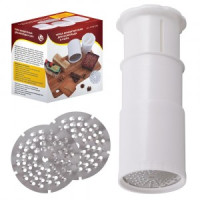 Терка кондитер. д/шок, сыра, d=8см, h=9см (кратность 4шт!!!), нерж.сталь, пластик МТ80-285 Мультидом