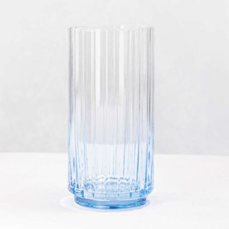Стакан высокий с цветным дном тм MILLIMI Аква, 500мл, стекло