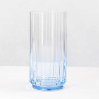 Стакан высокий с цветным дном тм MILLIMI Аква, 500мл, стекло