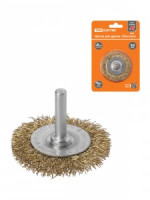 TDM Рубин щетка для дрели плоская, 50мм, латунированная витая проволока d=0,3мм SQ1096-0201