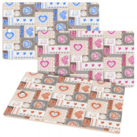 Доска разделочная LOVE 29*17см 3 дизайна (кратность 6!!!) береза ТП18-85 Мультидом