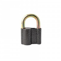 Замок навес Аверс PD-20-60 алюмин, Ш53*В80,5мм, дуж d=9,5мм неавтомат, 3диск кл. Блистер (96,12)