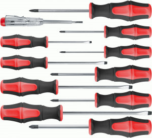 Navigator набор отверток 11шт (SL3,SL4,SL5.5,SL6.5,PH0,PH1,PH2,PZ0,PZ1,PZ2,SL3) NHT-Ot03-H11 95279