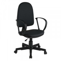 Кресло оператора Helmi HL-M30 &quot;Престиж&quot;, кожзам черный Арт.342080