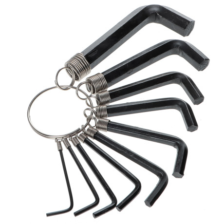 ЕРМАК Набор шестигранников HEX 1.5 - 10мм, 10шт. в пакете JF2296B