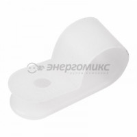 REXANT скоба под винт нейлон 6.6 12 мм (упак. 50шт. цена за упаковку) , (10!) 07-4412