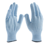 Перчатки трикотажные, акрил, цвет зенит, оверлок Сибртех