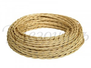 МЕЗОНИНЪ РЕТРО-провод витой 3х2,5 карамель (бух. 10м, цена за 1м) GE70114-34