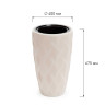 Кашпо ФЛЭЙМ 13/61 л со вставкой Светло-Бежевый БШ8888 х2