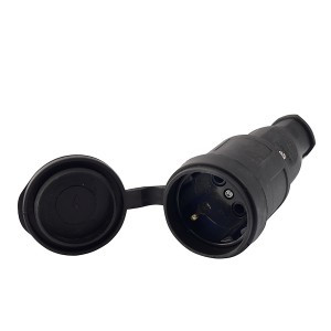 Lezard штепсель (разъем) с загл. каучук 2P+E 1x16А 220-240V IP44 106-0400-102