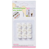 Крючки для проводов 9шт на блистере самоклеящиеся силиконовые NA2352 (480)