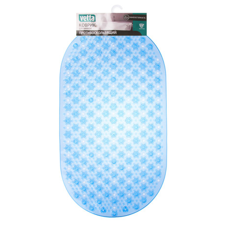 Коврик противоскользящий тм VETTA Сфера, ПВХ, 67x37 см, прозрачный