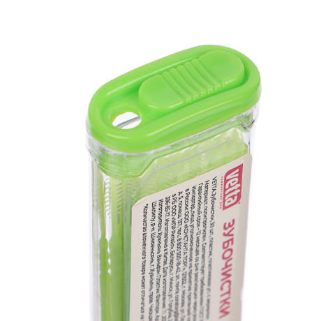 Зубочистки тм VETTA, полипропилен, пластик, с зеркалом, 30шт