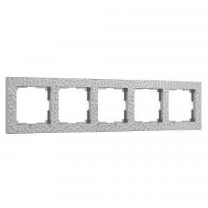 Werkel рамка СУ 5 мест. Hammer (серебряный) W0052406 a052530