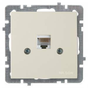 Nilson TOURAN-ALEGRA-THOR мех. роз. комп. 1 мест. СУ (RJ45 CAT6)  крем. 24120445