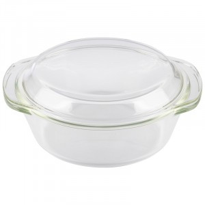 Кастрюля с крышкой ITALIANO 1,5л, 23,4*20,7*10см, жаропрочное стекло, 103814 Mallony