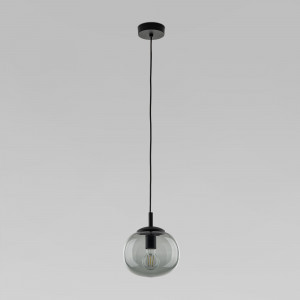 TK Lighting св-к подвесной 1х15W 200х200х1550 пластик черный/дымчатый Vibe 5825 a068716