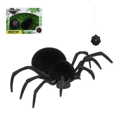 ИГРОЛЕНД Паук хищный на радиоуправлении, свет, движение, ABS,PP,нейлон, 2АА+2ААА, 28х20х7,5см