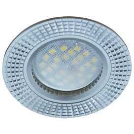 Ecola DL3182 MR16 GU5.3 св-к литой матовый Хром/Алюм FS1608EFF (10!)