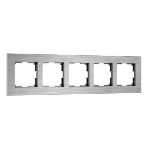 Werkel рамка СУ 5 мест. AluMax (алюминий) W0053506