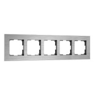 Werkel рамка СУ 5 мест. AluMax (алюминий) W0053506