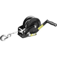 Лебедка ручная барабанная STAYER &quot;MASTER&quot;, тяговая, тросовая, 0,9т, 8м
