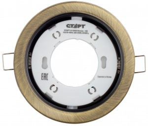 СТАРТ GX53 св-к встр. 15,5W 106x36 бронза без лампы монтажное отверстие d85мм 19418