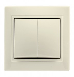 Smartbuy Венера выкл. СУ 2-клавишный 10А бежевый  (SBE-01i-10-SW2-0-c)