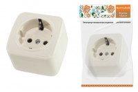 TDM Дача Народная роз. ОУ 1 мест. 16A земля сл. кость (10!) SQ1824-0021