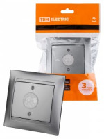 TDM Лама выкл. СУ датчиком движения 1А серебр.металлик  SQ1815-0248