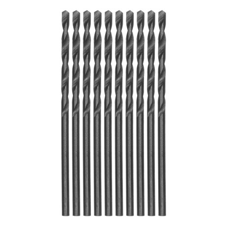 Сверло по металлу, 2 мм, полированное, HSS, 10 шт, цилиндрический хвостовик Matrix