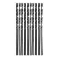 Сверло по металлу, 2 мм, полированное, HSS, 10 шт, цилиндрический хвостовик Matrix