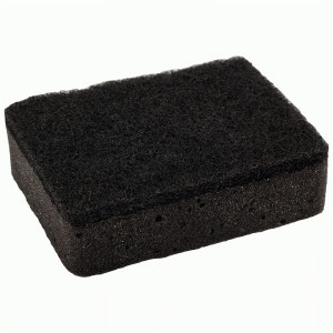 Губки для посуды двухслойные прямоугол. ППУ, 9,5*6,5*3см, KS-08, 5шт, черный 107568 Рыжий кот