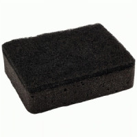 Губки для посуды двухслойные прямоугол. ППУ, 9,5*6,5*3см, KS-08, 5шт, черный 107568 Рыжий кот