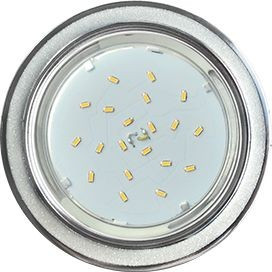 Ecola GX53 H4 DL3901 св-к Круг под Стеклом Белый блеск/хром 38x106 FW53GRECB (10!)