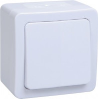 IEK ГЕРМЕС PLUS ВСп20-1-0-ГПБ выкл. 1 кл. проход. ОУ IP54 (цвет клавиш: белый) EVMP12-K01-10-54-EC