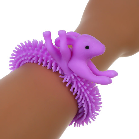 ИГРОЛЕНД Антистресс игрушка гусеница, TPR, 20-26см, 6 дизайнов