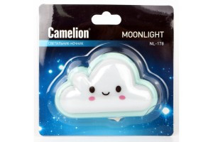Camelion NL-178 ночник 0.5W 4LED 100x60x50  Облако  220V, пластик, выкл.