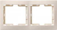 IEK КВАРТА РГ-2-ККм Рамка 2 мест. горизонт. крем. EMK20-K33-DM