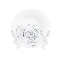 Тарелка десертная Эскиз розы 18см стеклокерамика (кратность 6шт!!!) МФК NRP70T/4