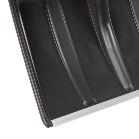 Лопата для уборки снега пластиковая, 470х350х1410 мм, деревянный черенок, Сибртех