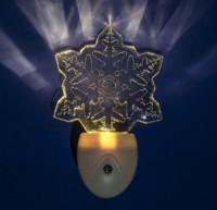 Uniel DTL-315 ночник 0.1W Цветок, 220V, фотосенсор, пластик, белый, BL