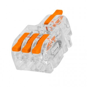 TDM клемма СМК разветв. с рычагом СКР-613 1вх/3вых, 2,5(4)мм2 32А (уп60шт цена за шт) SQ0527-0402