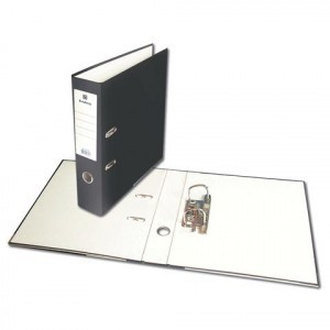 Папка-регистратор BRAUBERG "ECO" 80 мм, черная 221395