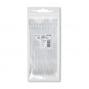 Smartbuy хомут (стяжка) нейлон с монт. отверст. 3,6х150 бел (100шт в уп, цена за уп)SBE-CTH-36-150-w