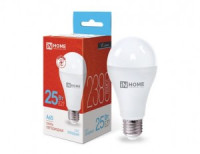 ASD/InHome лампа св/д VC ЛОН A65 E27 25W(2380lm) 6500К 6K 135x65 (без пульсации) 4103