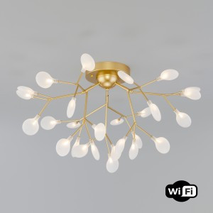 Bogate's Люстра G4 27x3W 750x405 металл белый/перламутровое золото Foglia 343 a053996