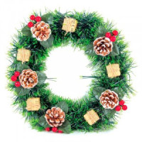 Венок Новогодний SYCB17-179 32 см Волшебная страна
